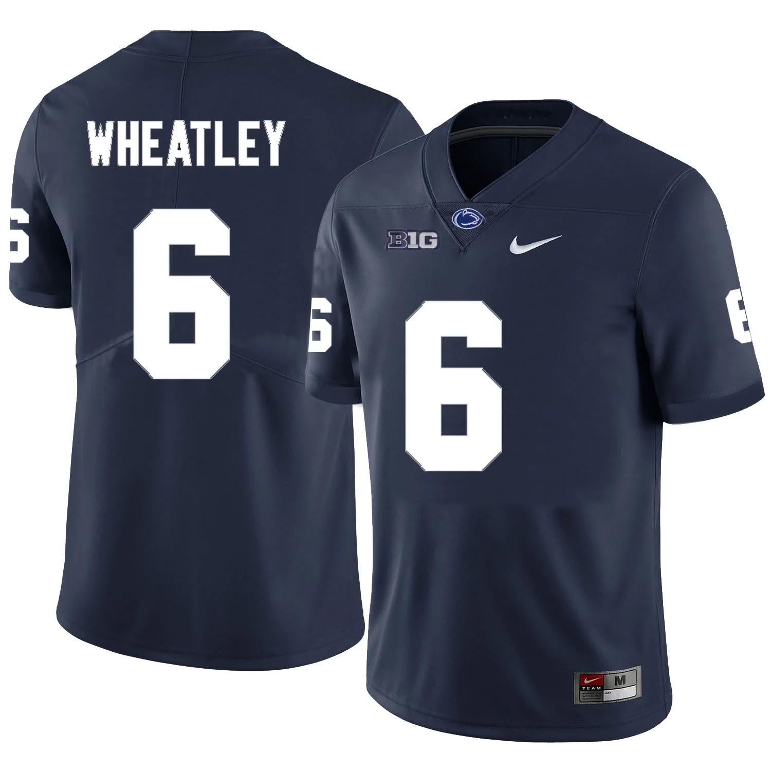 Men��s Penn State #6 Zakee Wheatley Football Jersey