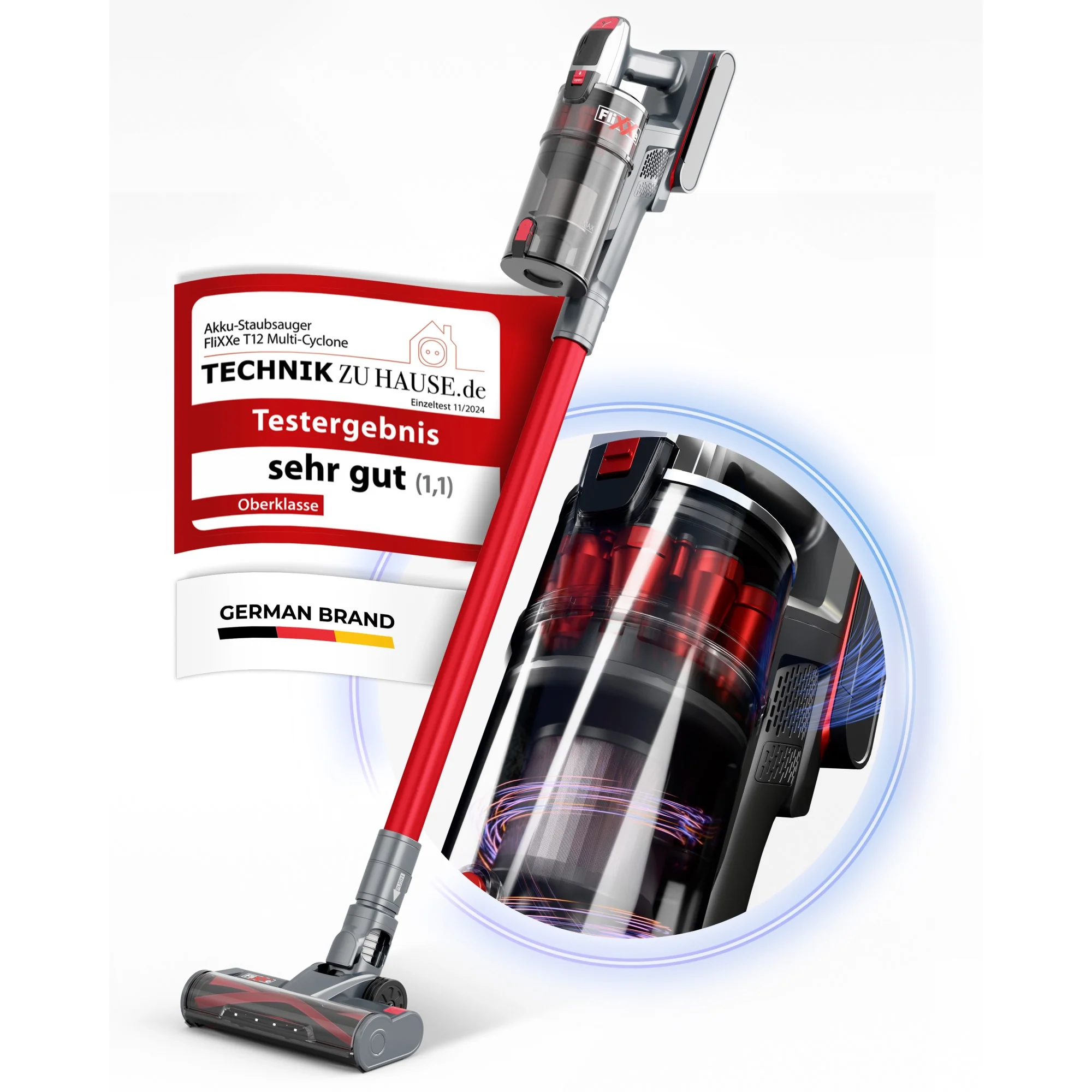 FliXXe Akkustaubsauger T12 Stick Vacs