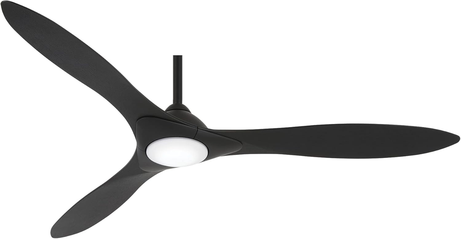 Minka-Aire Sleek 60′′ Ceiling Fan, Soft Brass/White, LED, Smart Remote/App Control, Energy Star Certified