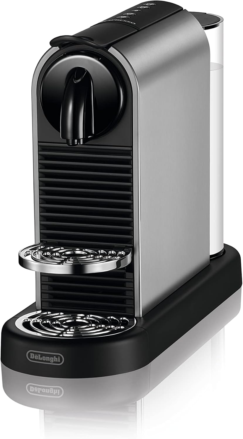 Nespresso De'Longhi EN267.BAE Citiz Kaffeemaschine mit Milchaufschäumer, Energiesparfunktion, 1710W, 1 Liter, 37.2 x 21.8 x 27.7 cm, Schwarz