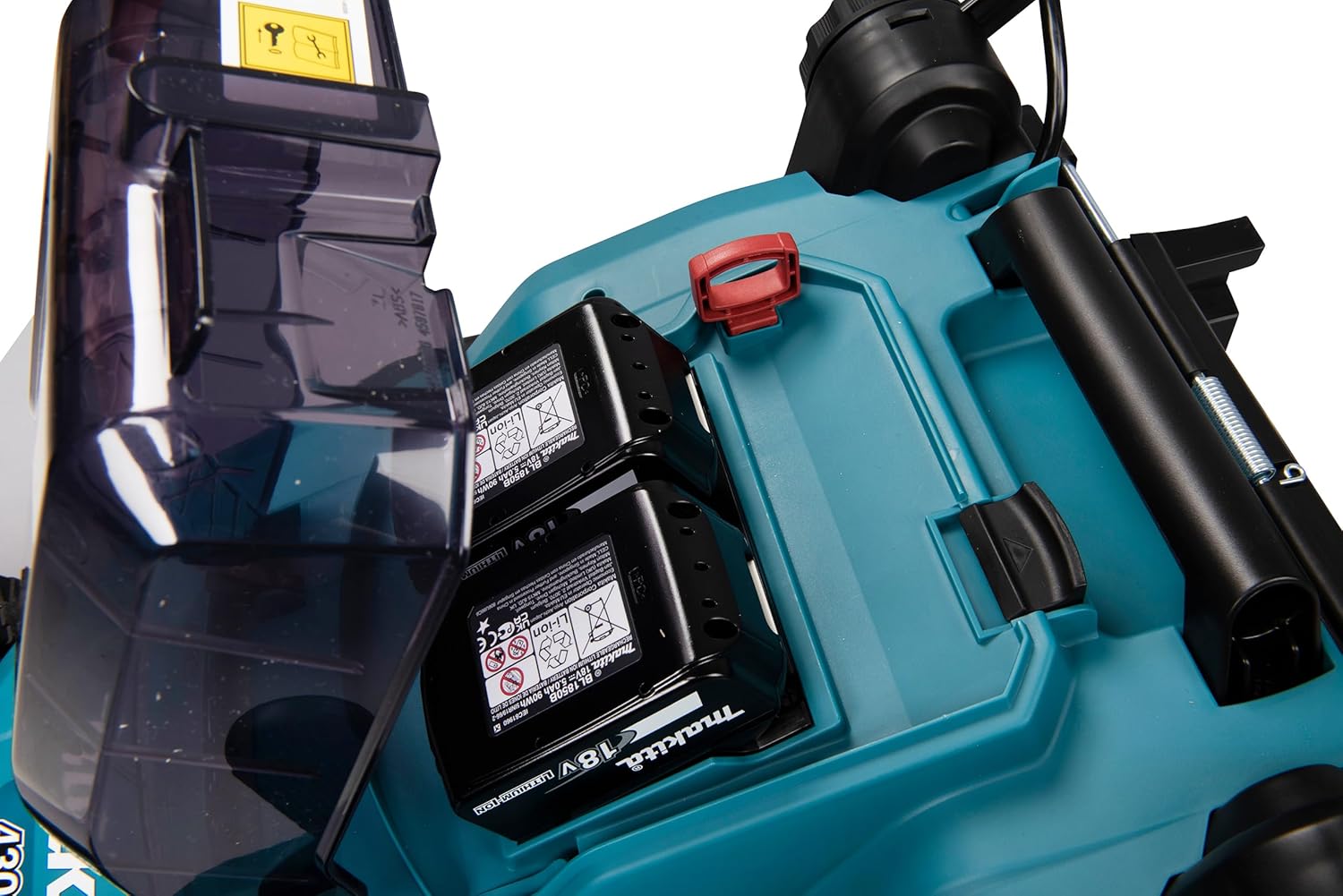 Makita DLM382PM2 Akku-Rasenmäher 2x18 V / 4,0 Ah, 2 Akkus + Doppelladegerät