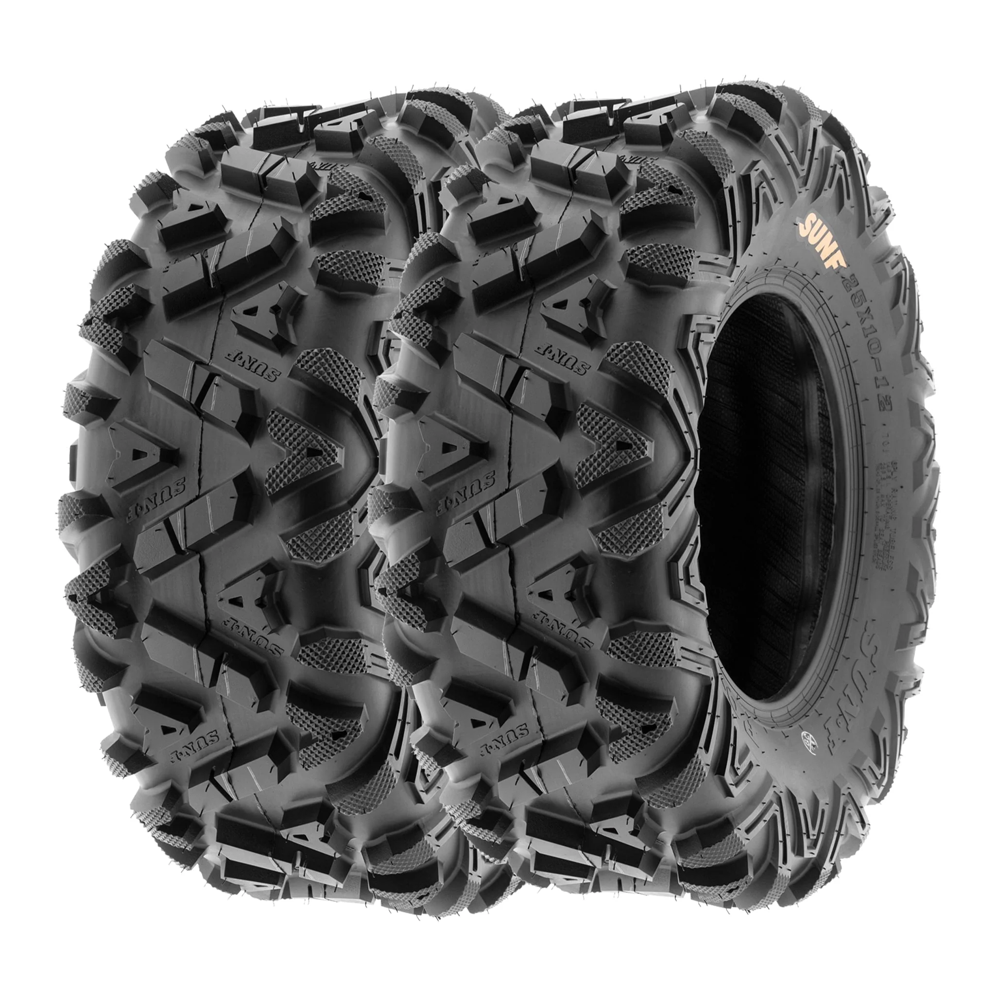 2025 SunF All Terrain ATV/UTV Tires 25×8-12 & 25×10-12 6 PR A033 | Juego Completo de 4 Llantas