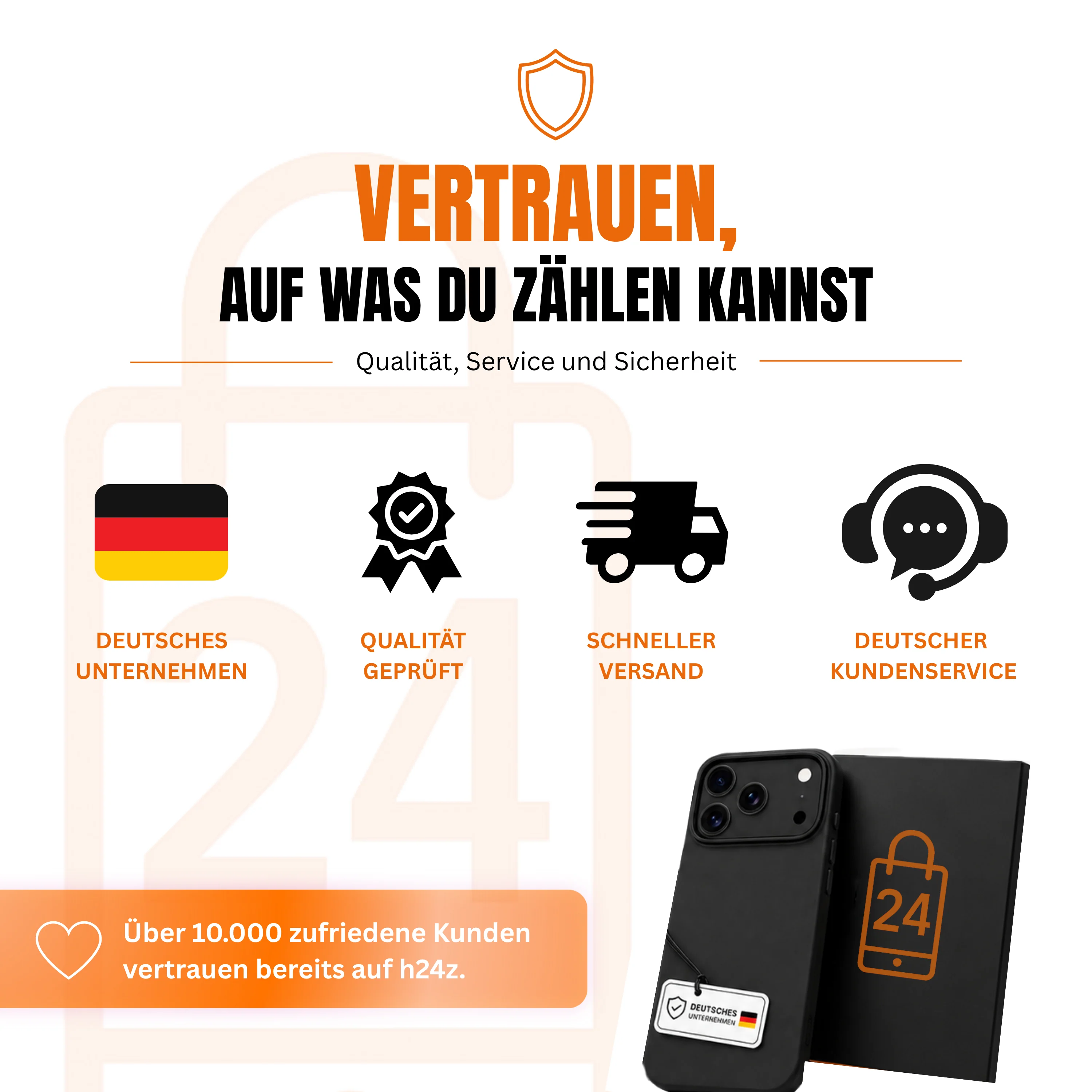 Transparente H��lle f��r iPhone mit Displayschutz
