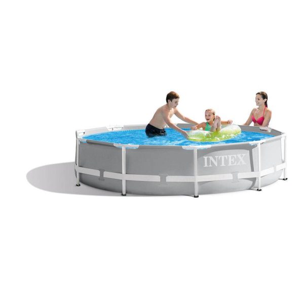 26700EH 10 ft. x 30 in. Prism Frame Steel Above Ground Outdoor Swimming Pool