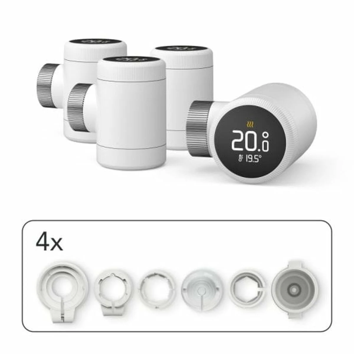 2025 Termostato inteligente para radiador – Control vía aplicación e integración Smart Home, fácil instalación, eficiente energéticamente, compatible con radiadores estándar