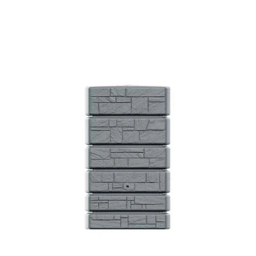 2025 Depósito de Agua de Lluvia Tower Stone – Citerna 350-500 L con Diseño Decorativo de Piedra