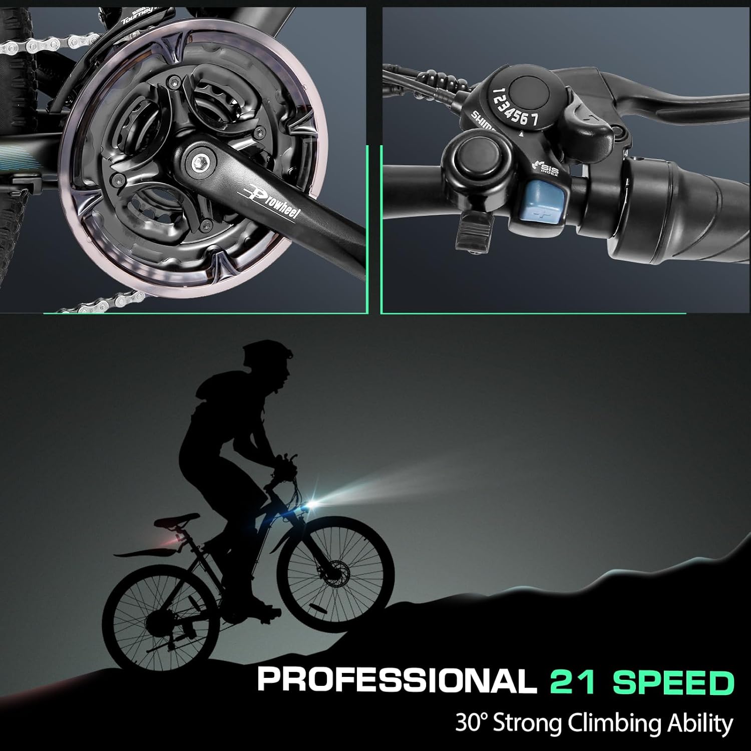 Vivi Electric Bike, 27.5 Electric Bike for Adults, Peak 750W Ebike 22MPH Electric Mountain Bike with 48V 499.2WH Battery, Up to 50 Miles, 21 Speed Adult Electric Bicycles, UL 2849 Certified