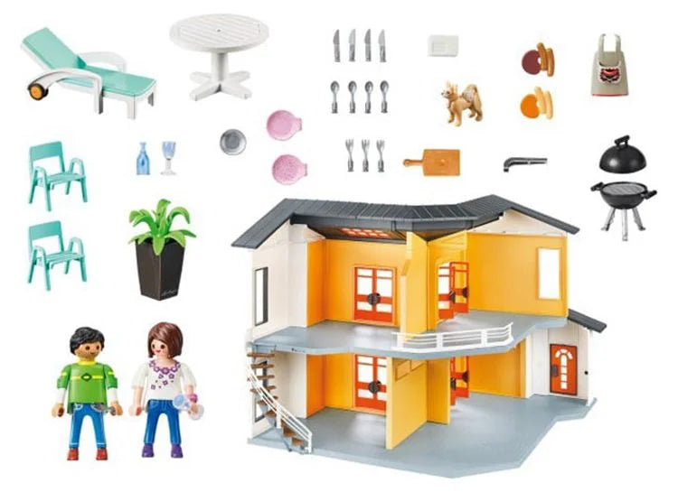 2025 PLAYMOBIL Casa Moderna Juego de Muñecas