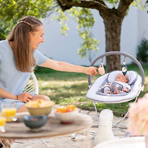 Babymoov Swoon Light Altalena elettrica Multifunzione, Legno, Grey, 1 unità (Confezione da 1) : Prima infanzia