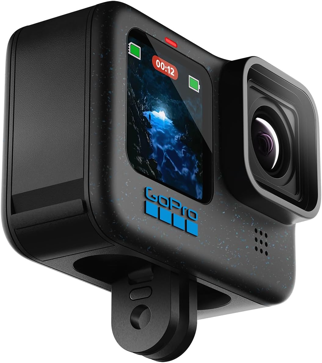 GoPro HERO12 Black - Cámara de acción a Prueba de Agua con Video 5.3K60 Ultra HD, Fotos de 27MP, HDR, Sensor de Imagen de 1/1.9