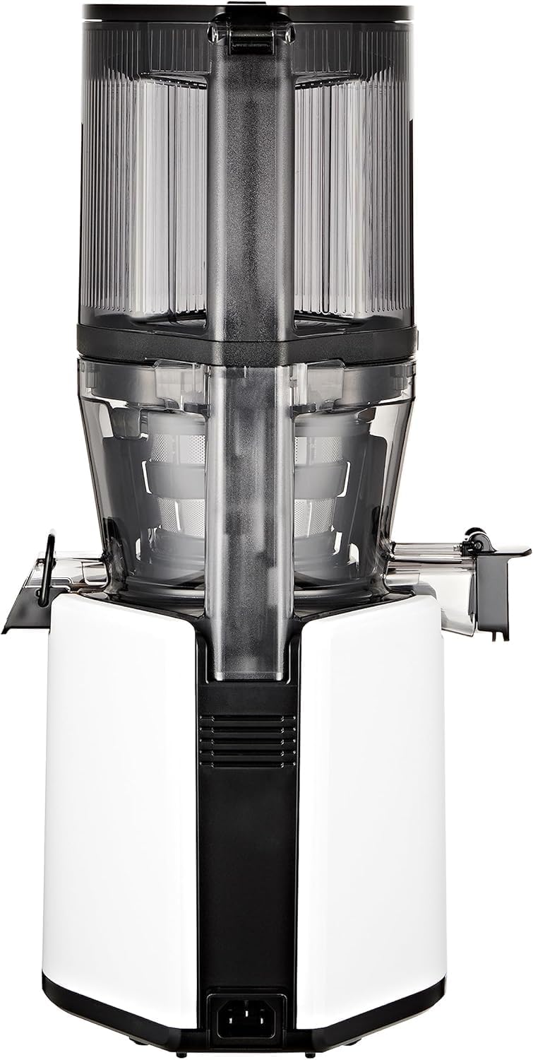 HUROM | Entsafter Gemüse und Obst | Slow Juicer | H320N | Elektrische Kaltpresse | Ruhiger Motor | Leicht zu Reinigen | mit groem Behlter und Siebfilter 2L | 200 Watt | BPA Frei | Schwarz