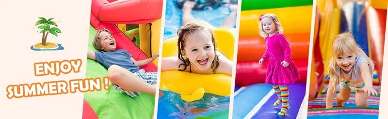Eletriclife Kid Inflatable Bounce House Water Slide Castle with Blower