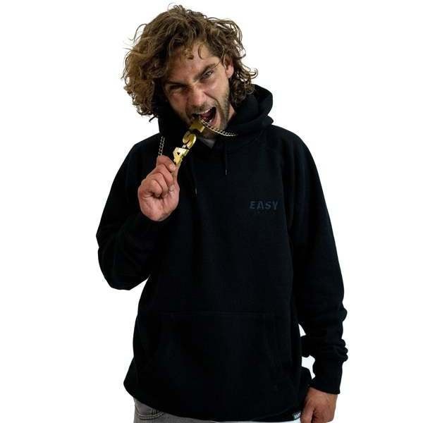 EASY “STITCHES” HOODIE BLACK
