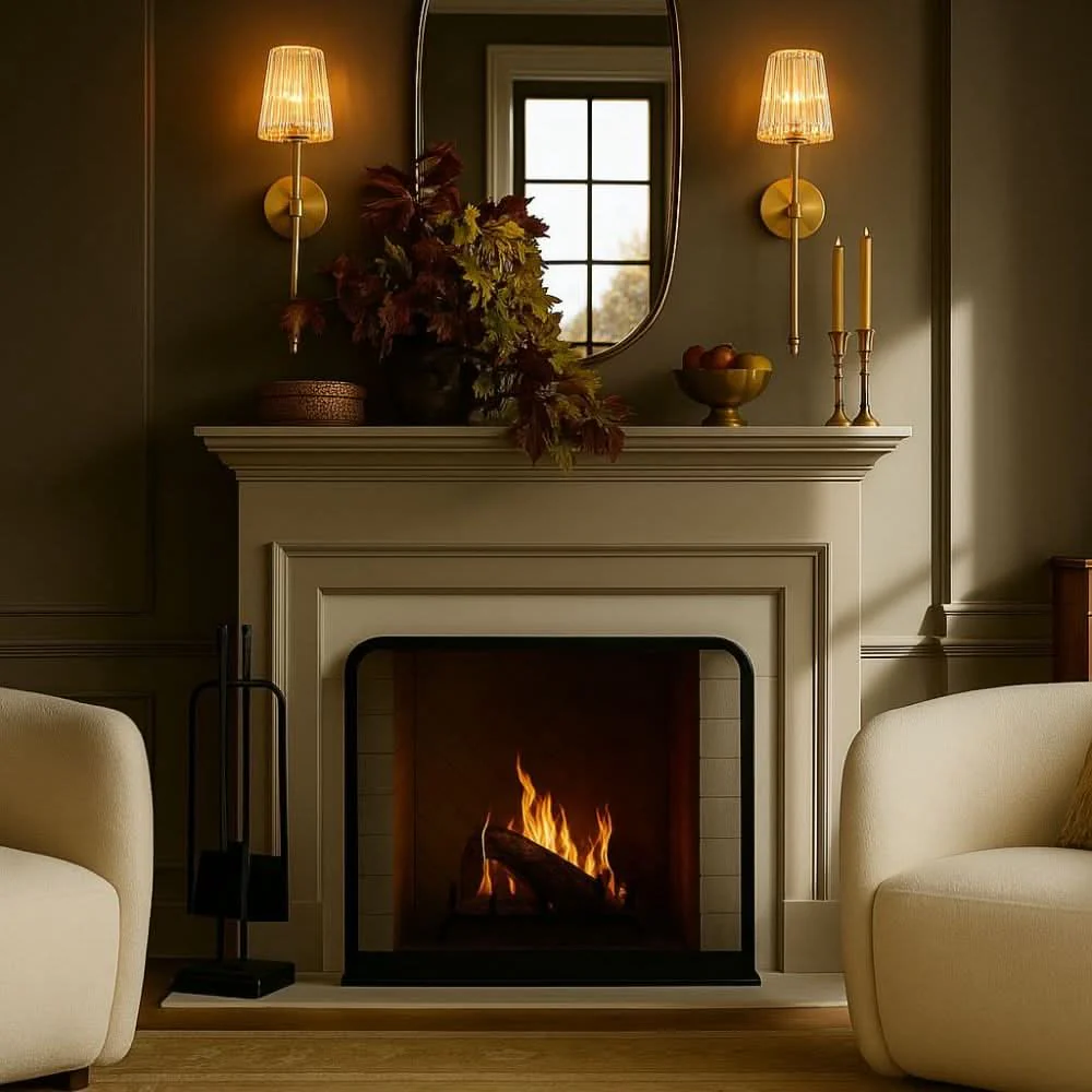 Wireless Crystal Wall Sconces Set of 2