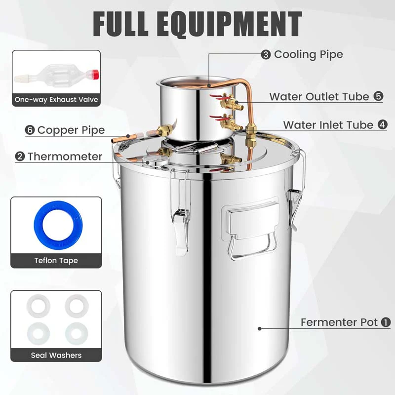 Eletriclife 5 Gal/10 Gal 40L Water Alcohol Distiller