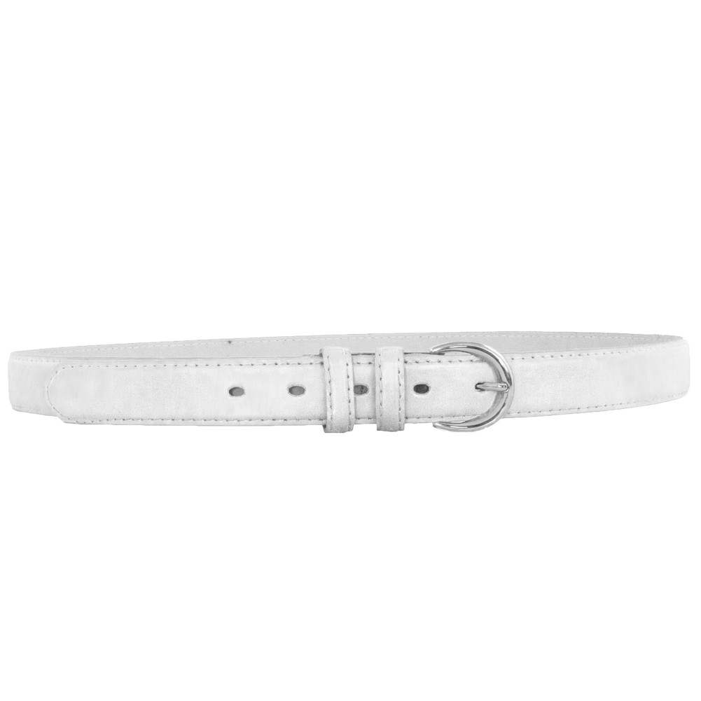 12 PACK White 1 Inch Skinny Belts Mix Sizes 2564A