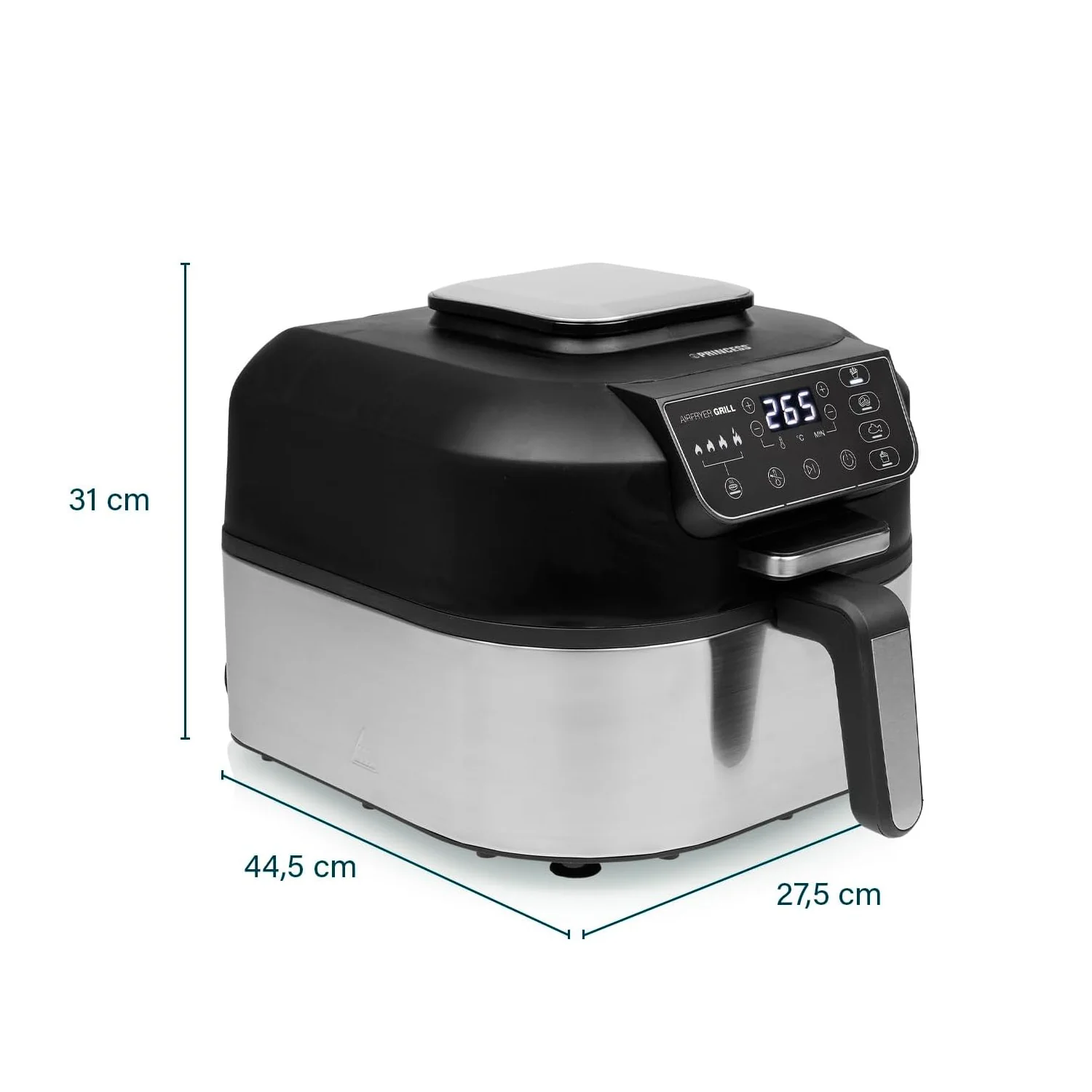 Friggitrice Ad Aria 2 In 1 Controllo Digitale 5,6l 1760w
