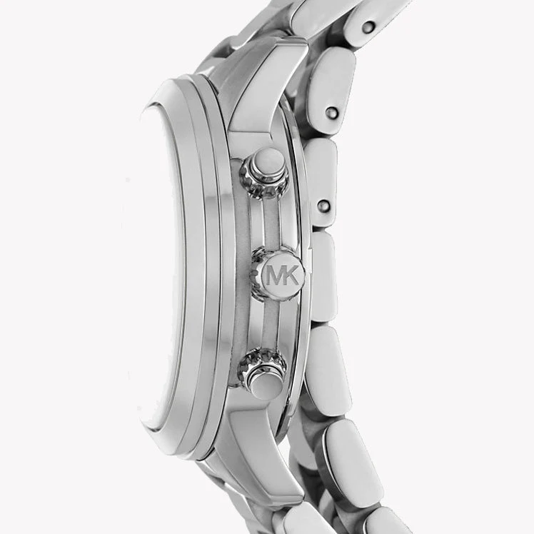 Michael Kors Runway Chronograph Silver Wrap Women's Watch - MK7454