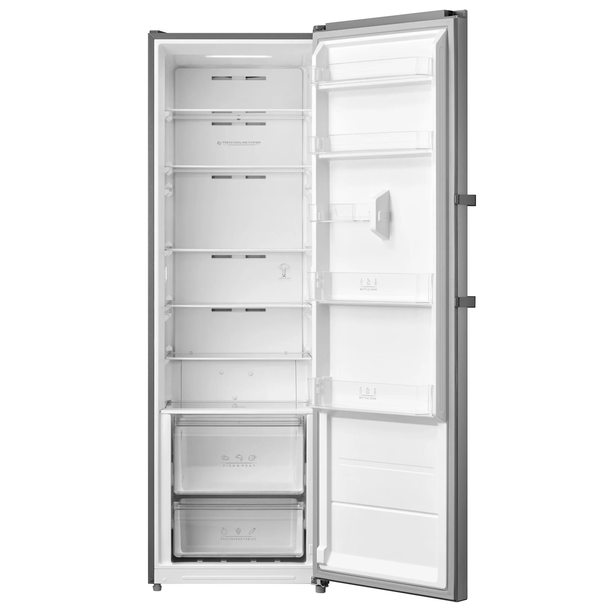 SPC Kühlschrank H-KS3498-2, INOX, 362 L, C-Klasse