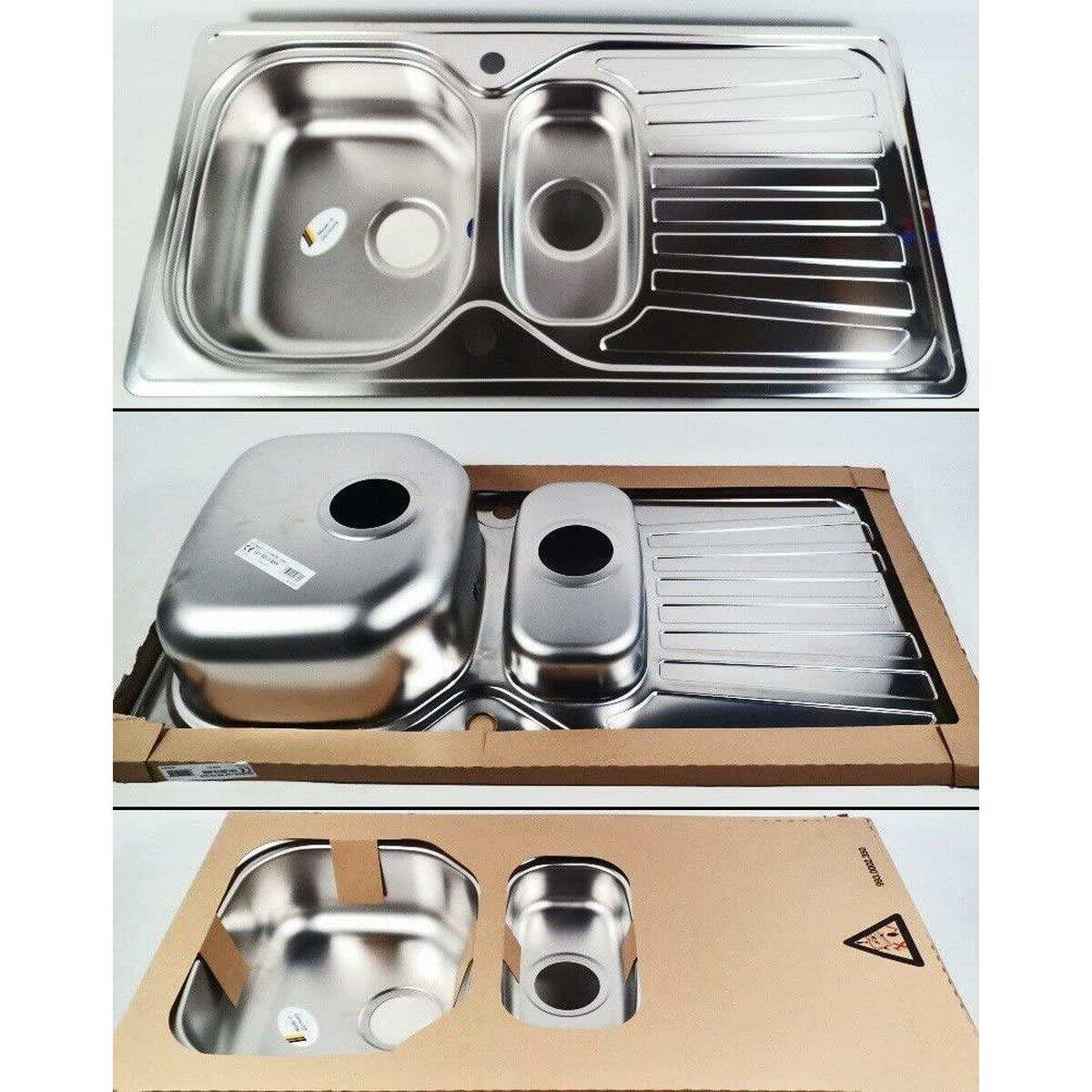 Eurodomo Einbauspüle Solaris 60, 96,5 x 50 cm / Chrom nickel-stahl glatt - B-Ware sonstiges