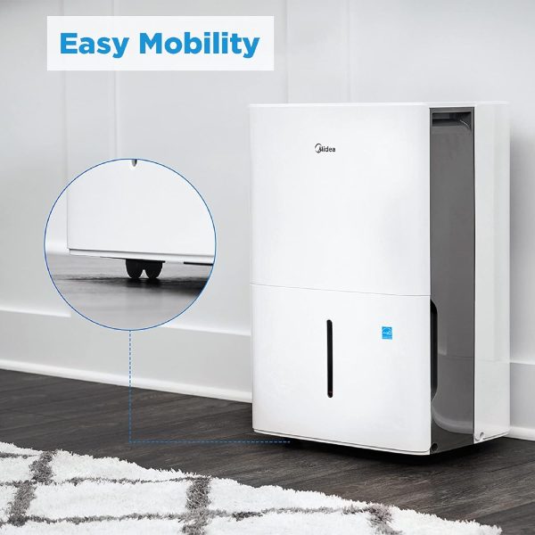 1,500 Sq. Ft. Energy Star Certified Dehumidifier With Reusable Air Filter 22 Pint Ideal For Basements, Large Medium Sized Rooms, And Bathrooms (White)