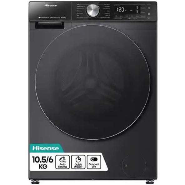 Hisense 5S Series Auto Dosing WiF 10.5 kg Washer Dryer - Black | WD5S1045BB