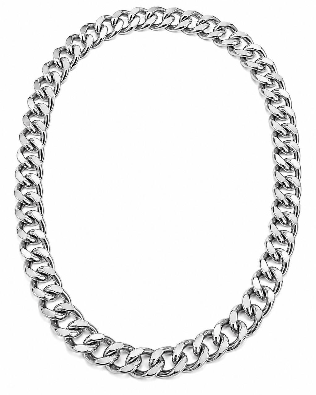 Silver Jumbo Rapper Chain 21�� Jumbo Link Size 6547