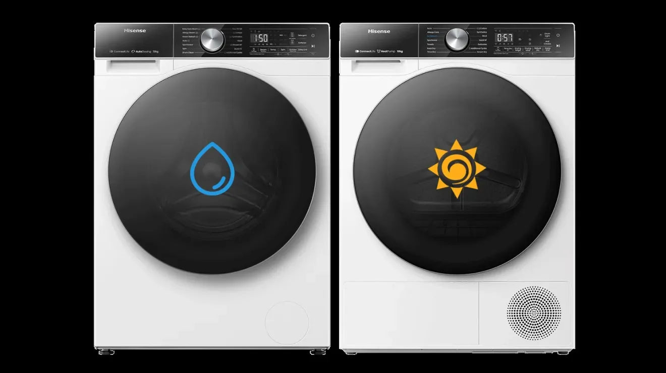Hisense 10.5kg Wash / 6kg Dry Autodose Washer Dryer with Wifi - White | WD5S1045BW