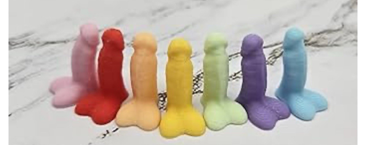 5PCS Bag of Dicks, Bulk Rainbow Tiny Penis Party Favors, Funny Bachelorette