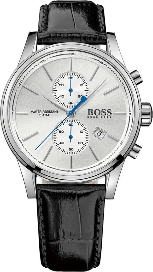 Hugo Boss Chronograph Grand Prix Black Leather Strap Men's Watch 1513282
