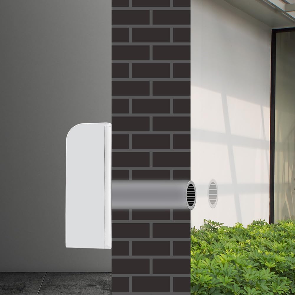 TROTEC Wandklimaanlage PAC-W 2650 SH – 4-in-1 Klimaanlage ohne Außengerät mit Heizfunktion, 2,6 kW Kühlleistung, WiFi-App-Steuerung, Inverter-Technologie, für Räume bis 34 m²