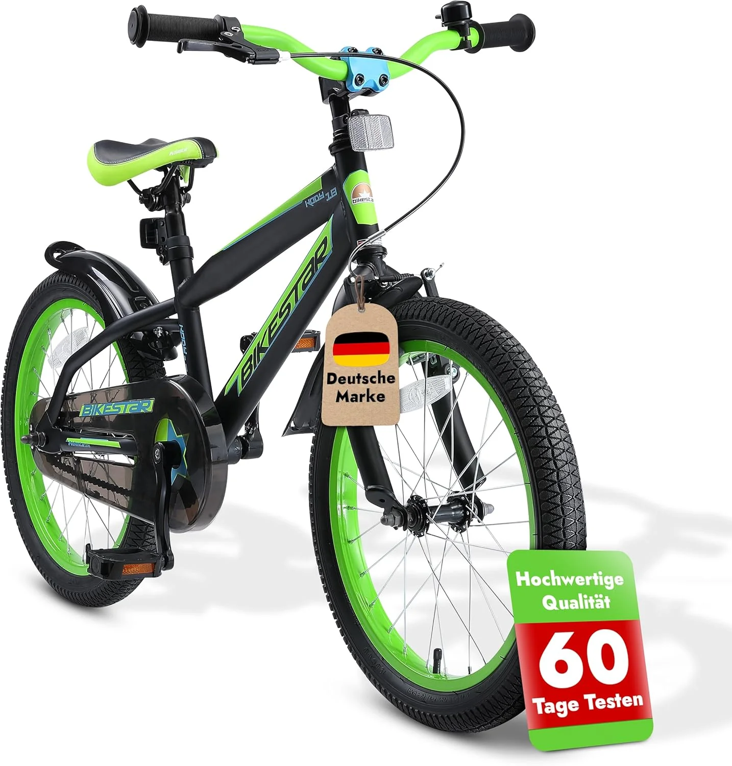 BIKESTAR Kinderfahrrad 18 Zoll f��r M?dchen und Jungen ab 5 Jahre | Kinderrad Urban Jungle | Fahrrad f��r Kinder | Risikofrei Testen