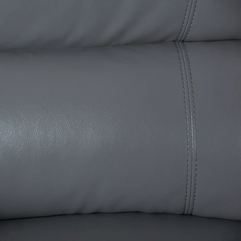 2-Piece Classic Faux Leather Manual Reclining Living Room Sofa Set with Console and Cup Holders