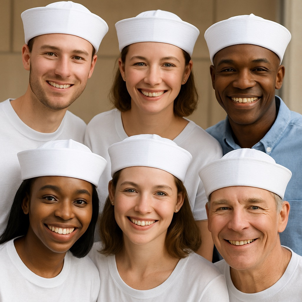Party Sailor Hats | Cheap Sailor Hats | Wholesale Sailor Hats |  Adult Size 22.5