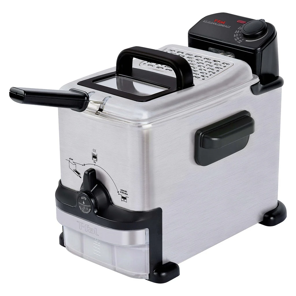 2025 Freidora Tefal Oleoclean Compact FR7016 en acero inoxidable