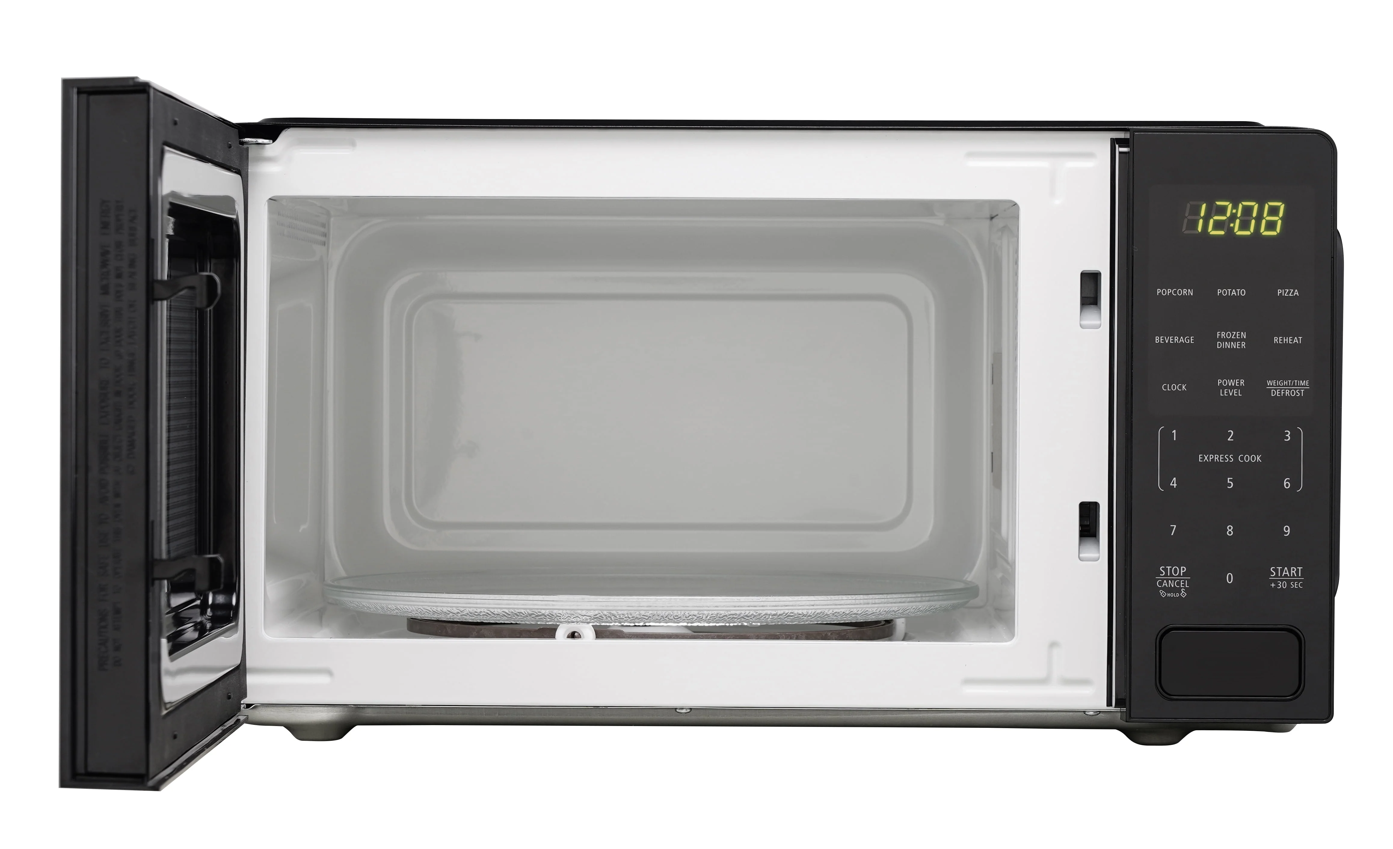 Mainstays 1.1 Cu ft Countertop Microwave Oven, 1000 Watts, Black, New
