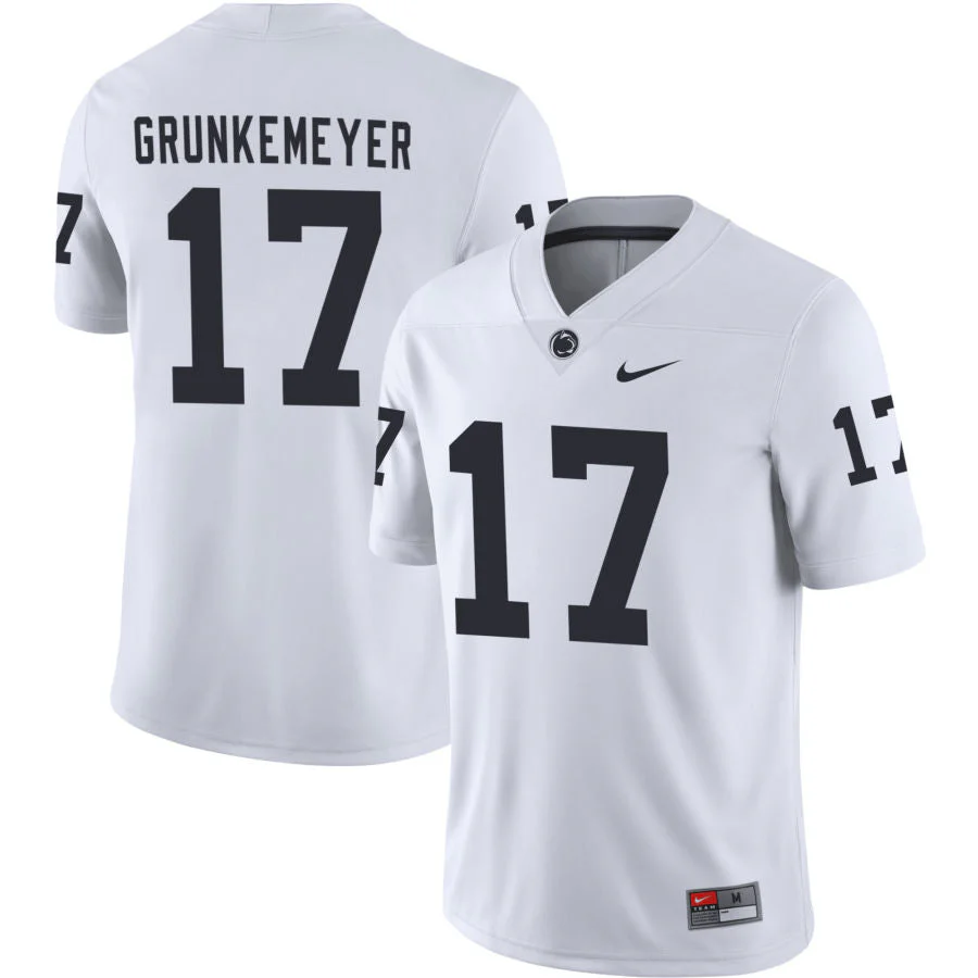 Men��s Penn State #17 Ethan Grunkemeyer Football Jersey