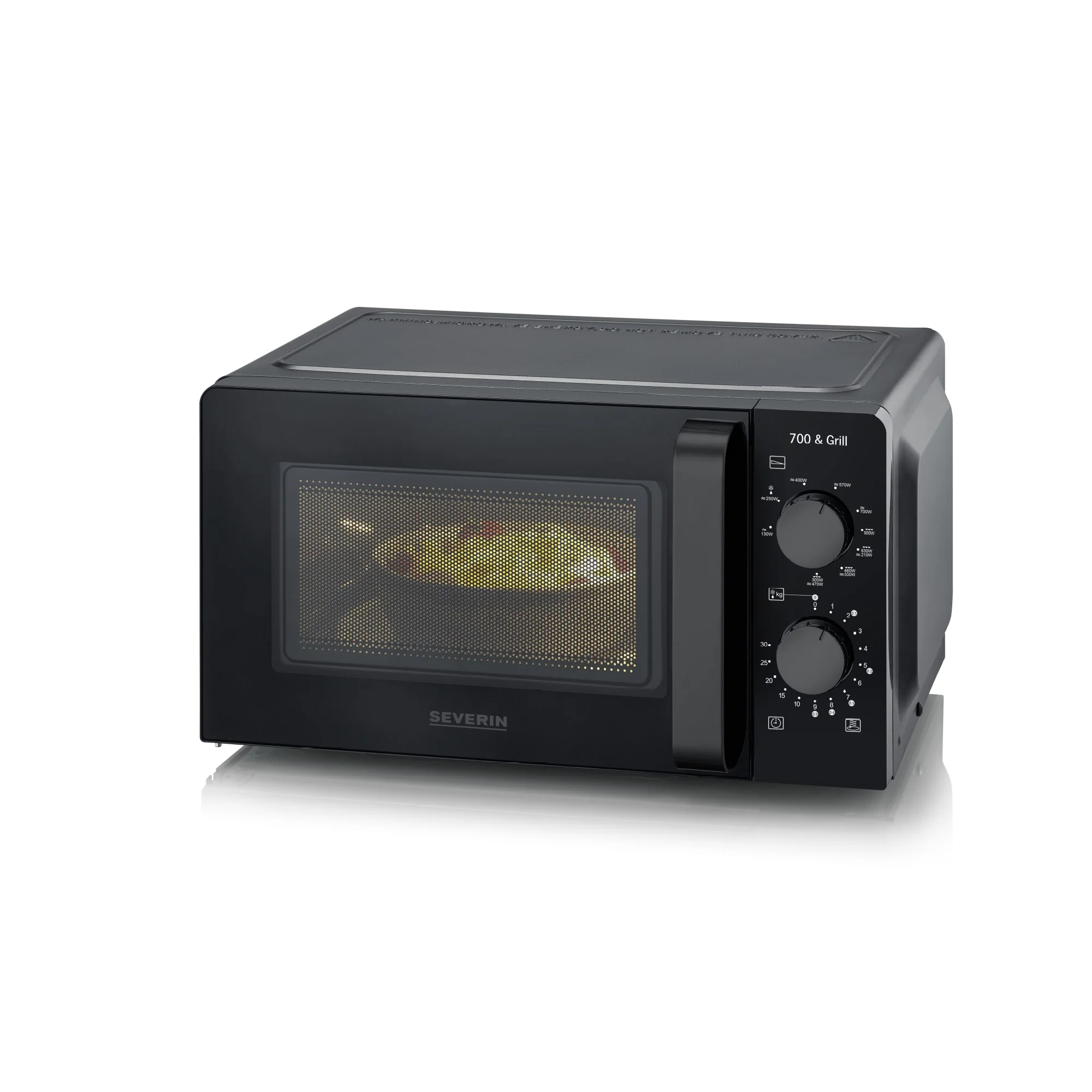 Severin Mikrowelle mit Grill MW9189CH 19L