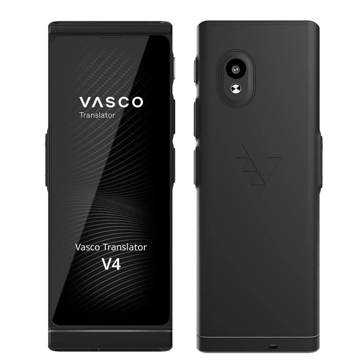 Vasco V4 Traductor de Voz - Comunicación Gratis en 108 Idiomas - Negro Ónix