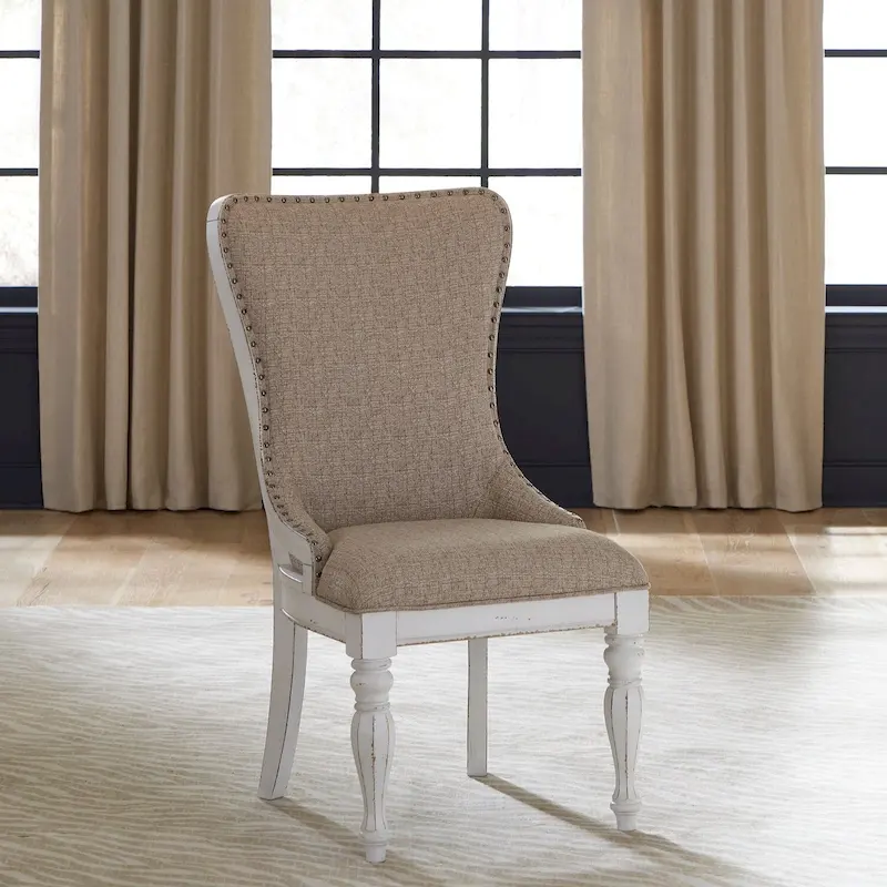 Set of 2 Magnolia Manor Upholstered Wingback Chairs