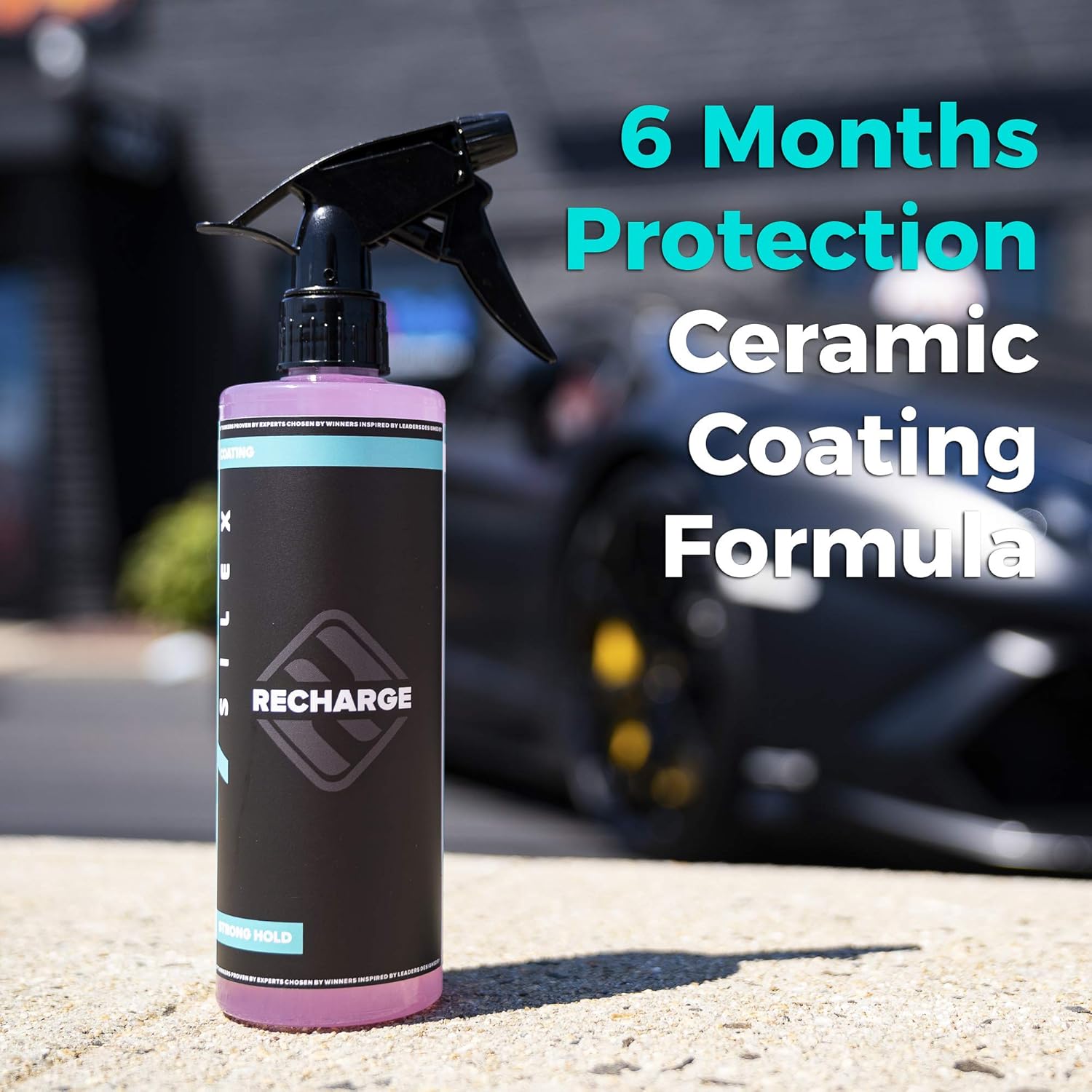 HydroSilex Recharge Ceramic Car Coating Spray – Ultra Hydrophobic Protection, 128 oz, DIY Paint Care, Lasts 6-12 Months