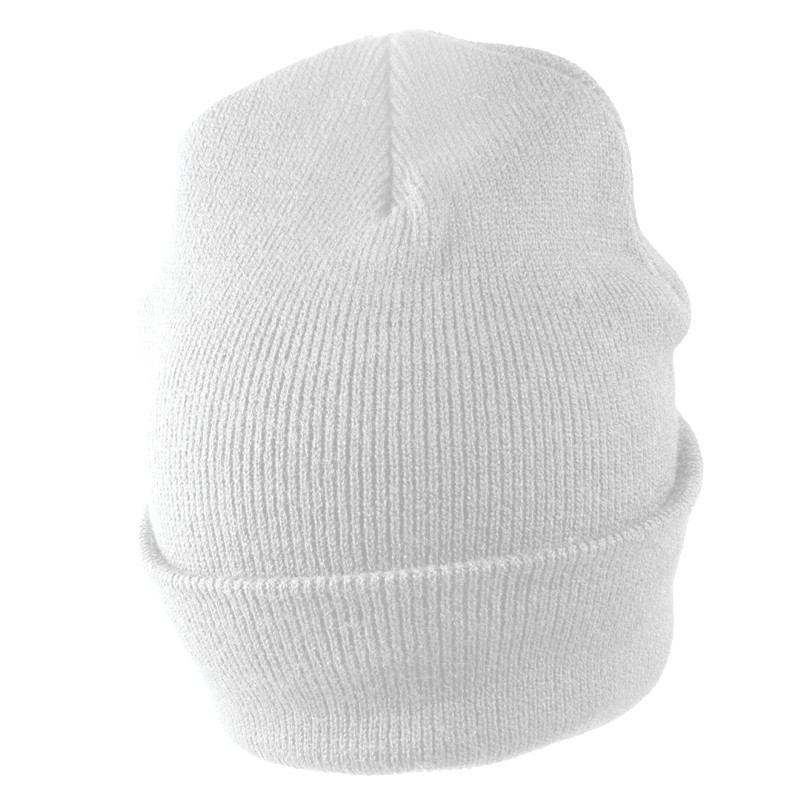 Long Beanie Hat White 5760