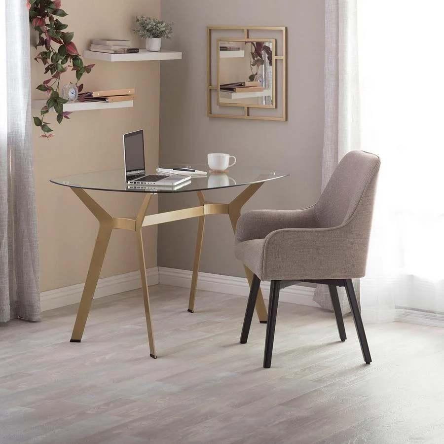 Mesa de escritorio/comedor Archtech Modern Glass de 48’’