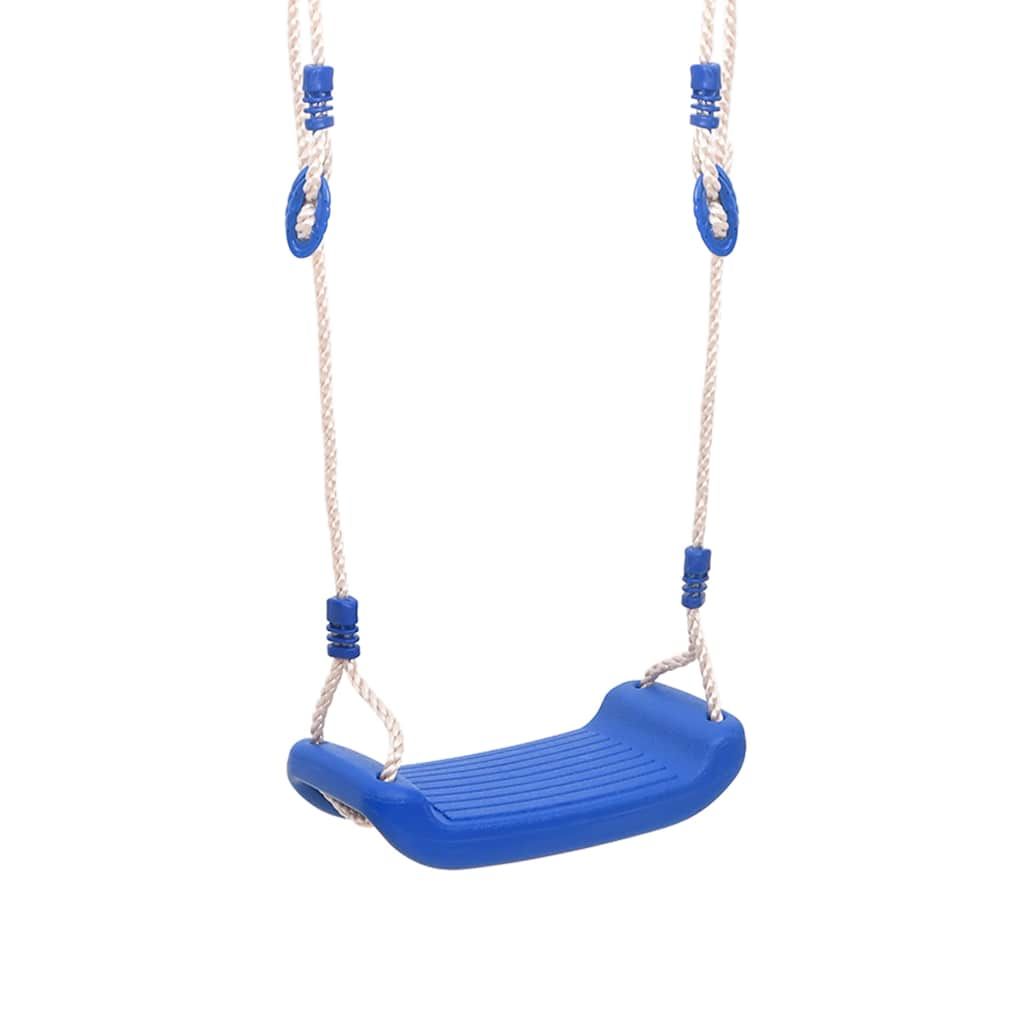 Columpios Con Cuerdas 2 Unidades Polietileno Azul 37x15 Cm Vidaxl