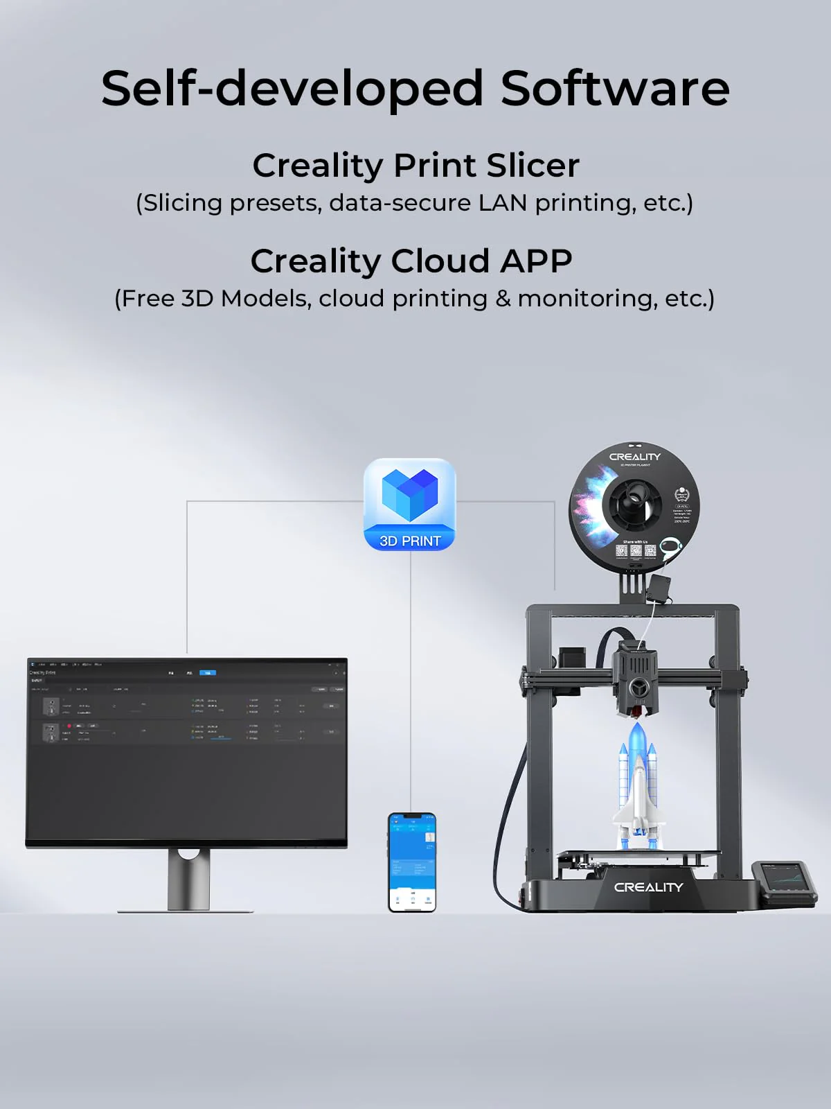 2025 Creality Ender-3 V3 KE Impresora 3D, Velocidad Alta de 500 mm/s