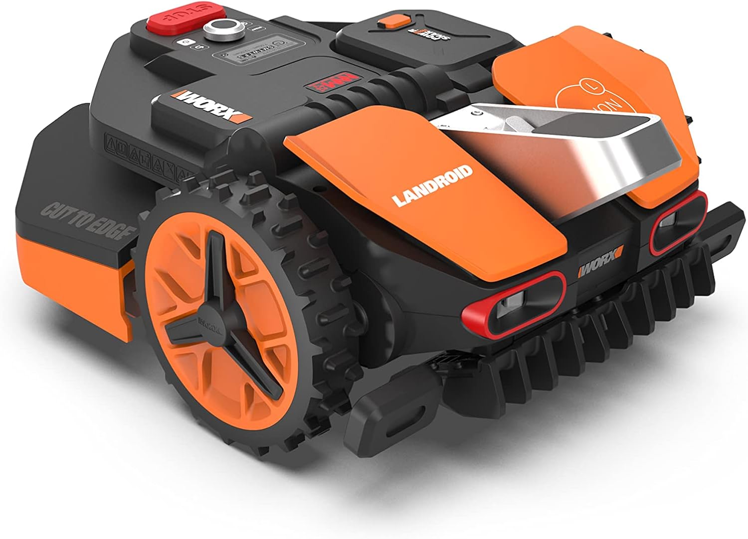 WORX Landroid WR169E Mähroboter mit Begrenzungskabel für Gärten bis 300m² - AIA Navigation - App Steuerung, WLAN, Bluetooth - Cut-to-Edge - 16 cm Schnittbreite - 30-60 mm Schnitthöhe
