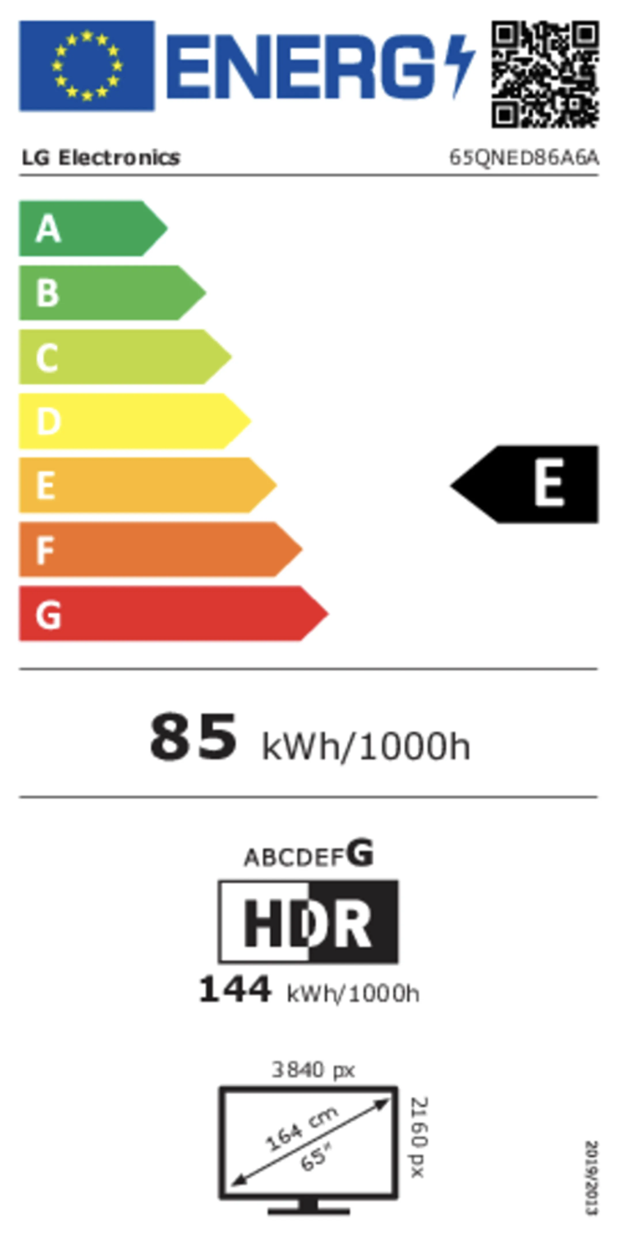 LG QNED evo AI MiniLED 4K TV 65QNED86A6A (2025) - 65 inch