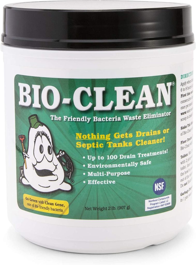 Bio-Clean Natural Drain Cleaner 2lb Canister �?Enzyme-Based for Septic Tanks & Grease Traps, Eco-Friendly, 100 Treatments