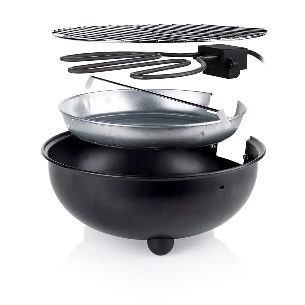Barbacoa Eléctrica De Mesa Bq-2880  1250 W 30 Cm Negra Tristar