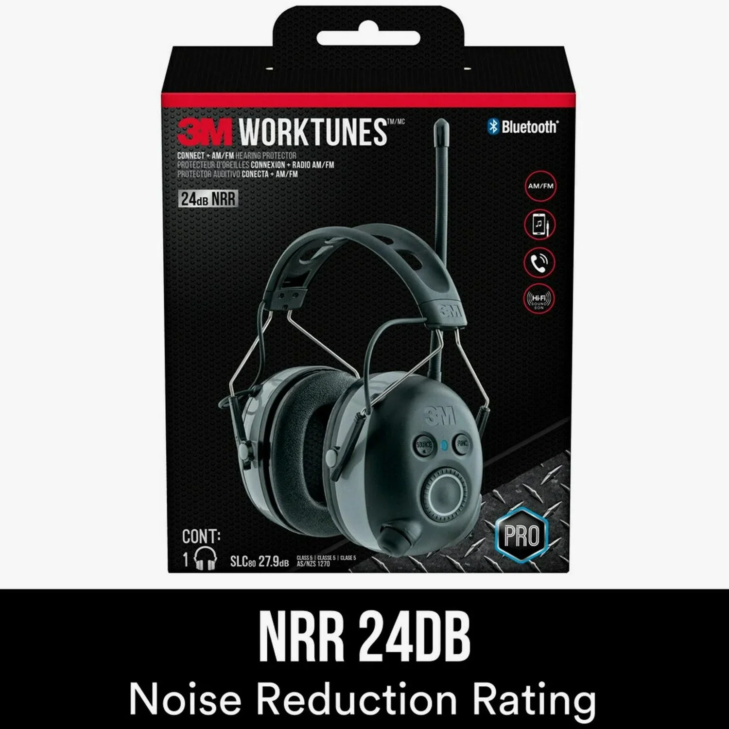 3M Worktunes Connect. AM/FM Hearing Protector. Bluetooth Technology